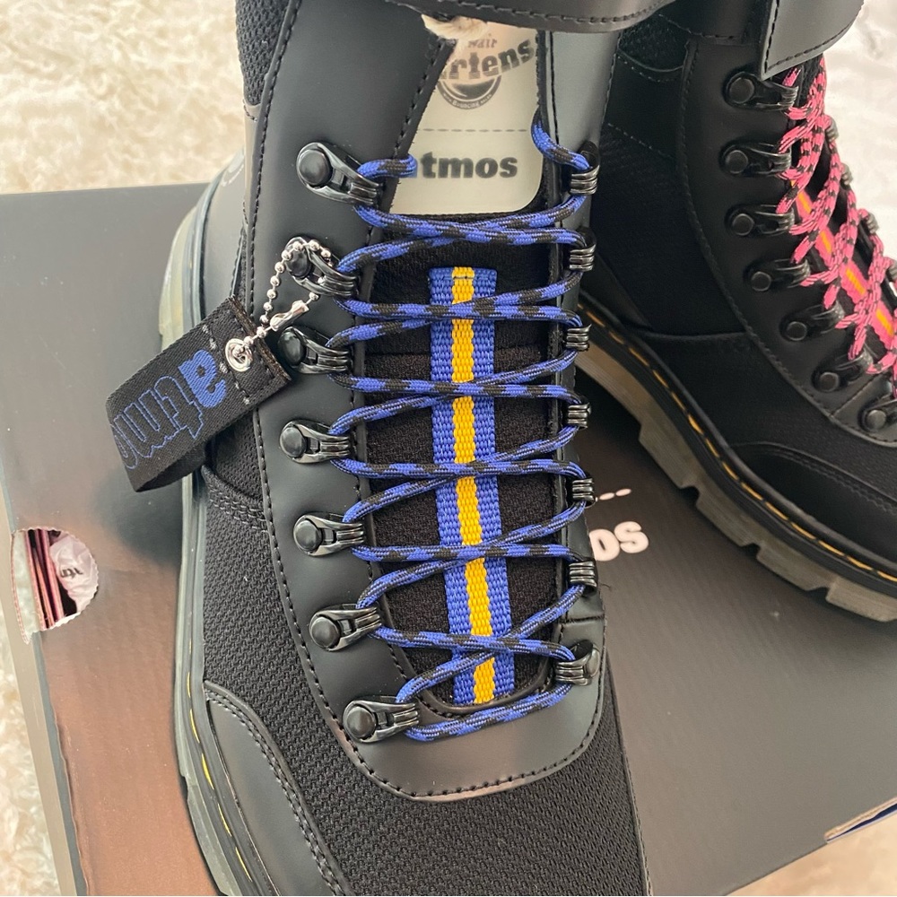 π€ππ©· ATMOS X DR MARTENS COMBS TECH ATMOS BLACK BOOTS MENS 8 WMNS 9 ππ©·π€ - Picture 5 of 16